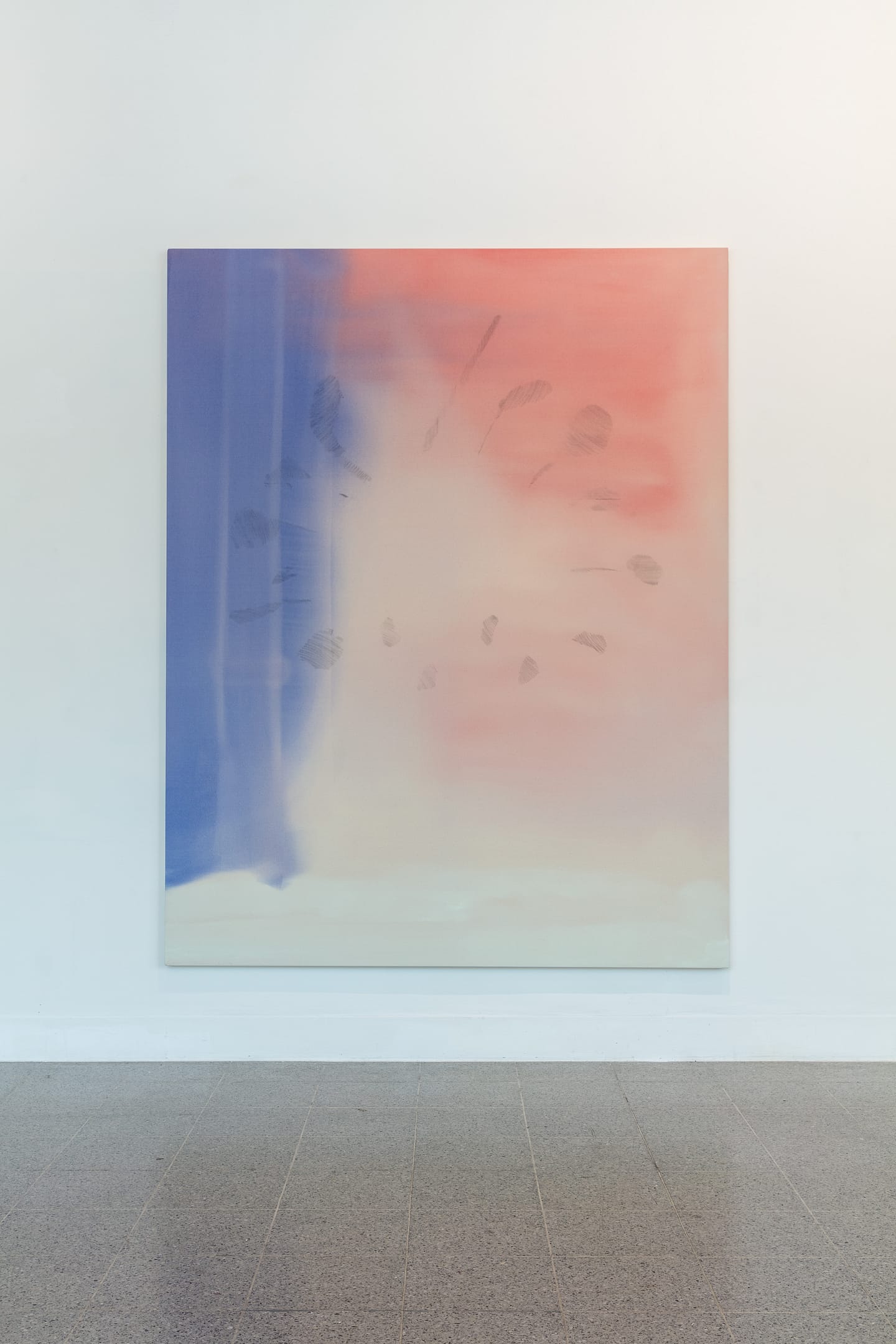 Crop Rotation (Plymouth), 2024, graphite and acrylic on canvas, 225 x 180 cm