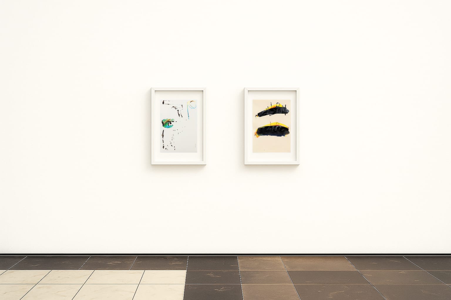 A_digital_photograph_showcases_two_framed_abstract_front