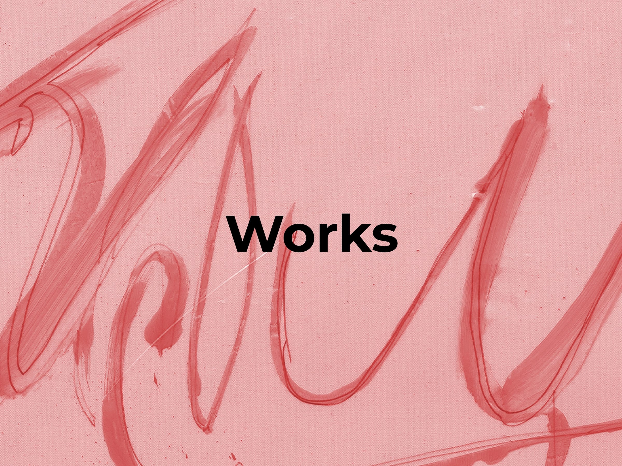 Close-up detail of gestural red brushstrokes and pencil marks on raw canvas by contemporary abstract painter Daniel Pettitt